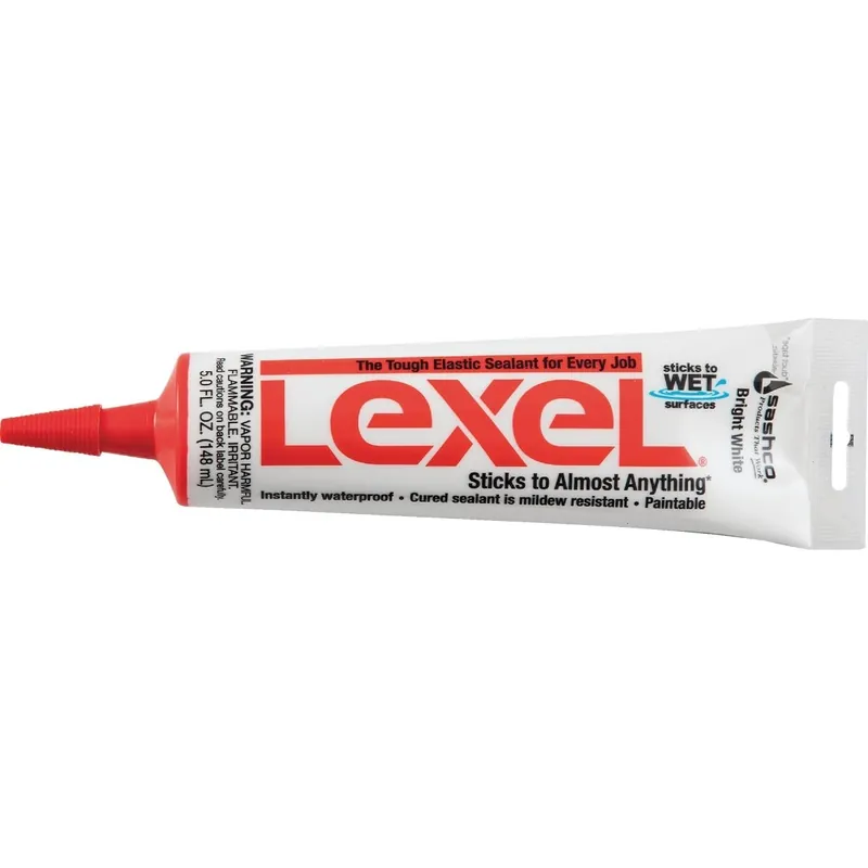 Sashco 13043 Lexel 5 Oz. VOC Caulk Polymer Sealant Bright White