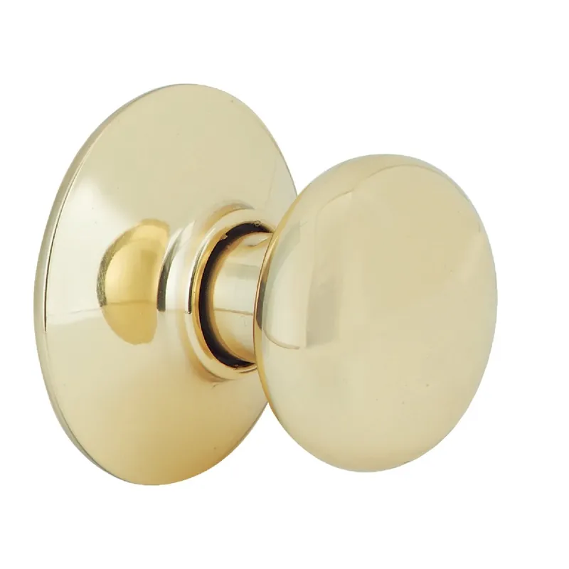 Schlage F10PLY605 Plymouth Bright Brass Hall & Closet Door Knob