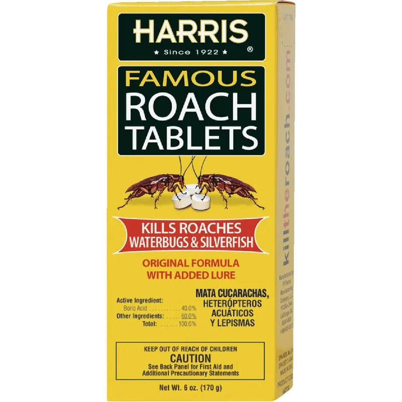 Harris HRT-6 Silverfish & Roach Killer 6 Oz. Ready To Use Tablets