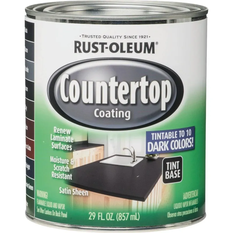 Rust-Oleum 254853 Dark Color Tint Base Satin 25 LF x 2 Ft. Wide Countertop Coating