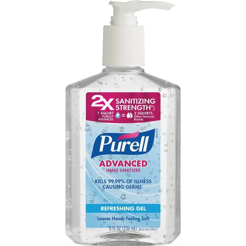 Purell 3015-12-CMR Gel Pump Bottle Hand Sanitizer 8 Oz