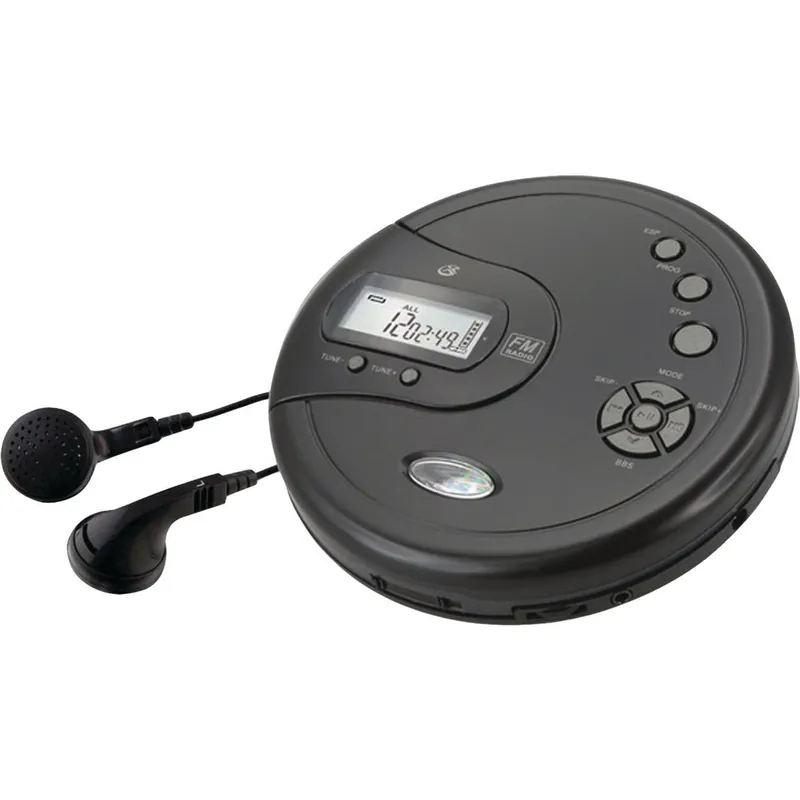 GPX PC332B Personal CD Player with Skip Protection