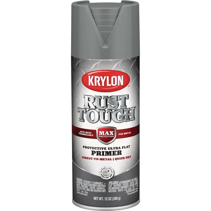 Krylon K09205008 Rust Tough Gray 12 Oz. All-Purpose Spray Paint Primer