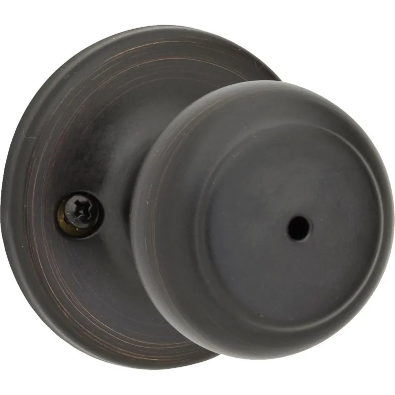 Kwikset 300CV11PCP Cove Venetian Bronze Bed & Bath Door Knob