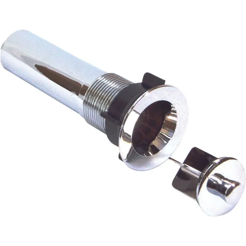 US Hardware P-102C Bathroom Sink Drain 1-1/4 In. Chrome-Plated Brass