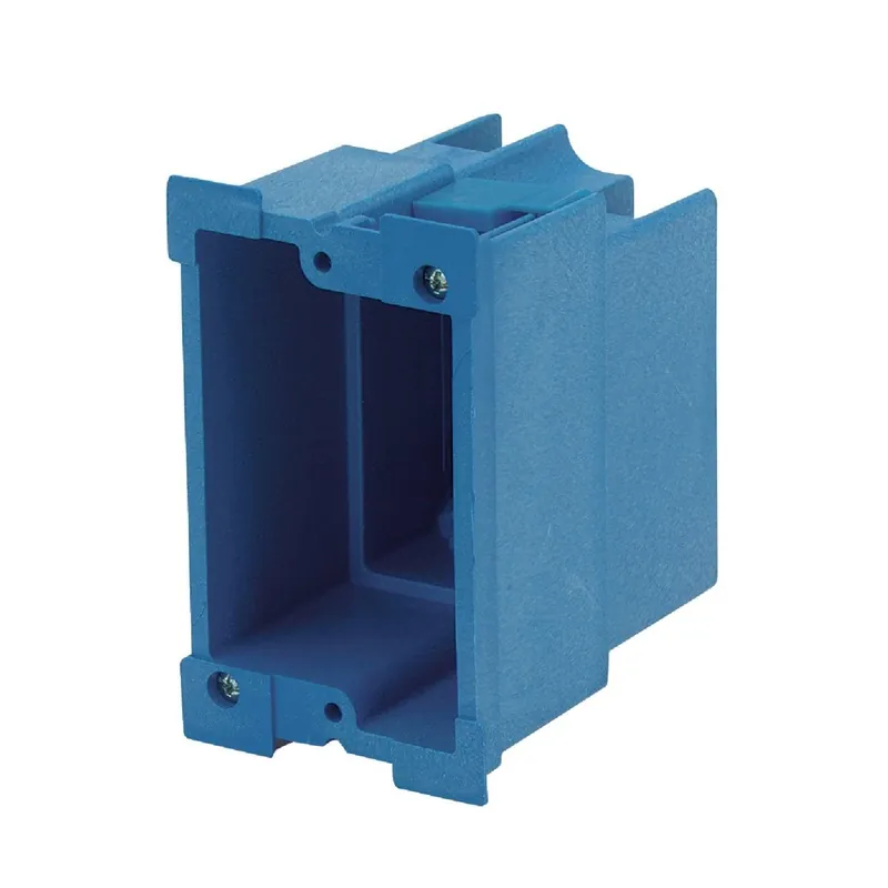 ABB BH118R Carlon SuperBlue 1-Gang Thermoplastic Molded Wall Box