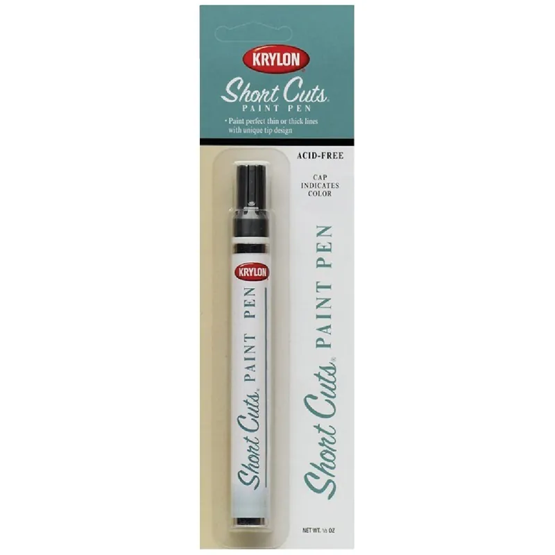Krylon SCP-914 Short Cuts 1/3 Fl Oz Black Gloss Paint Pen