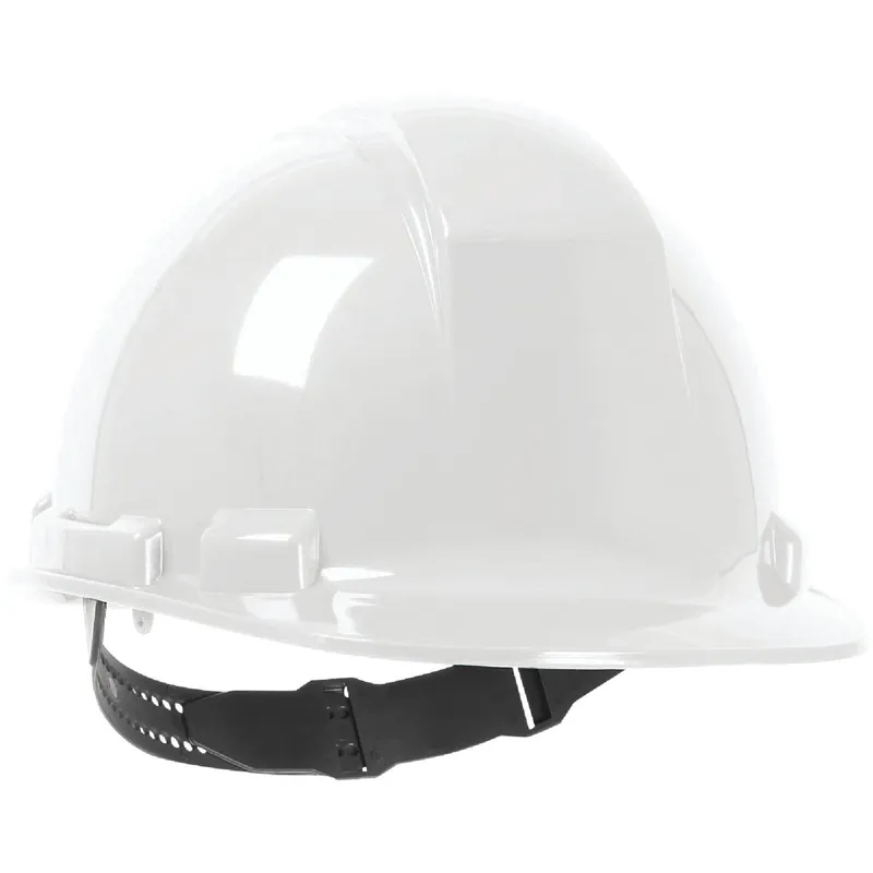 Safety Works SWX00344 White Cap Style Non-Vented Hard Hat with Pin Lock