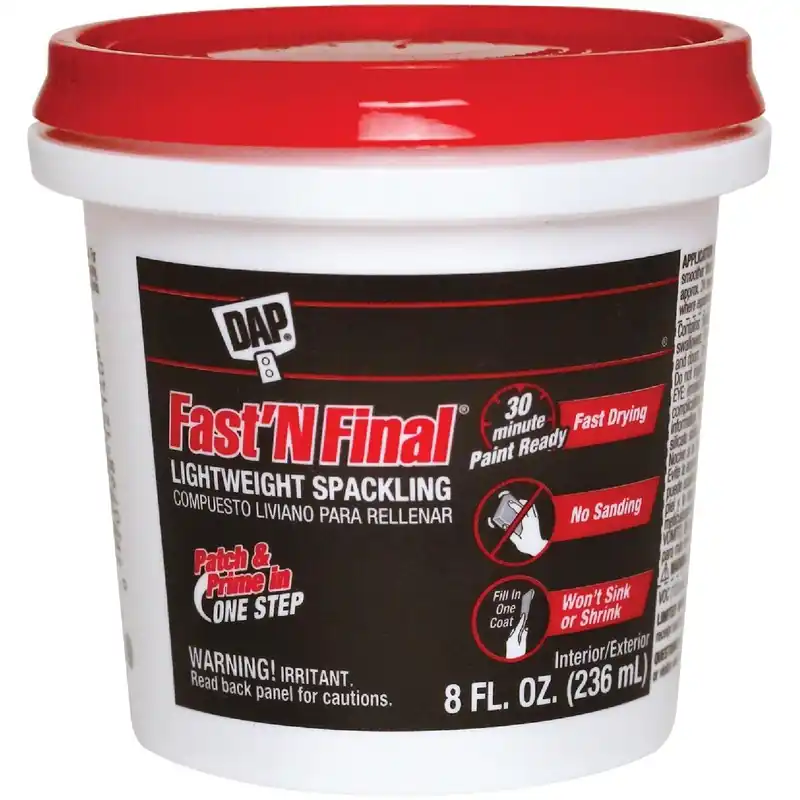 DAP 12140 Fast 'N Final 1/2 Pt. Lightweight Latex Patch & Prime Spackling