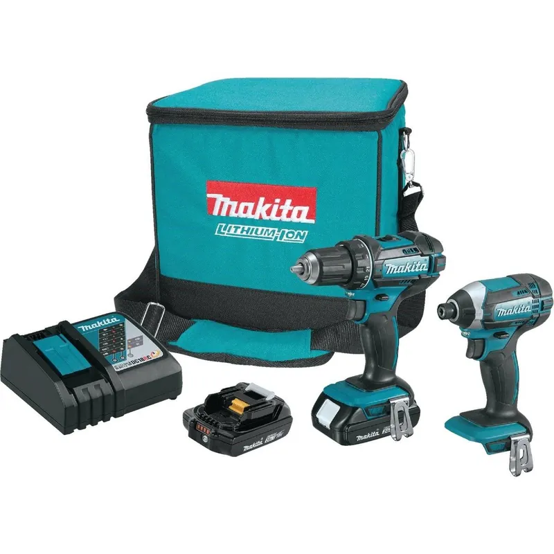 Makita CT225SYX 2-Tool 18V LXT Lithium-Ion Drill/Driver & Impact Driver Cordless Tool Combo Kit