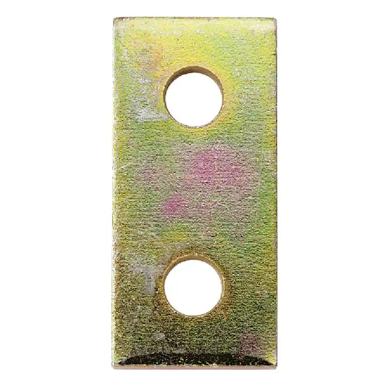 ABB ZAB206-10 Superstrut 3-1/2 In. L. Flat Goldgalv Electroplated Zinc Bracket