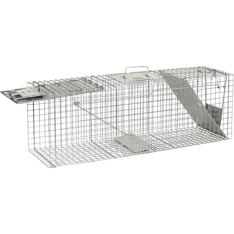 Havahart 1045 Galvanized Steel 36 In. 2-Door Large Animal Trap