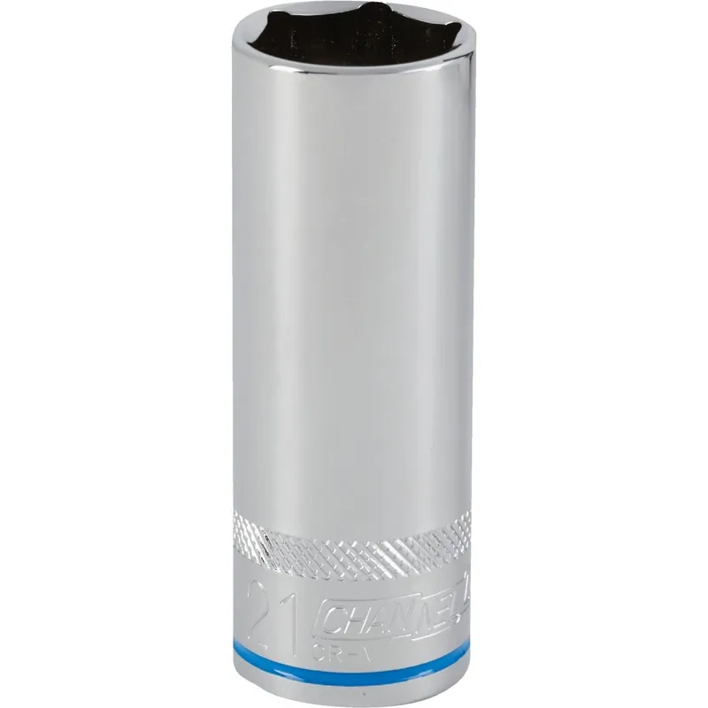 Channellock 302867 1/2 In. Drive 21 mm 6-Point Deep Metric Socket