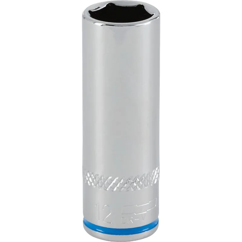 Channellock 350885 1/4 In. Drive 12 mm 6-Point Deep Metric Socket