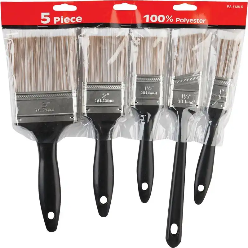 Linzer Products 772340 Economy Polyester Paint Brush Set (5-Piece)