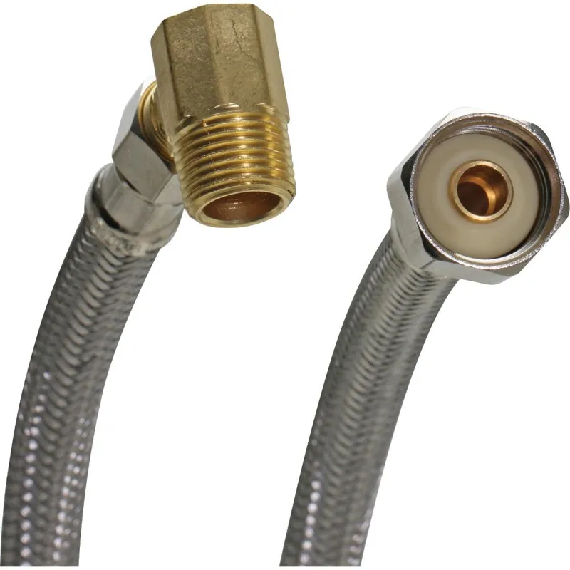 Fluidmaster 1W60CU Universal Fit 60 In. L Braided Stainless Steel Dishwasher Connector