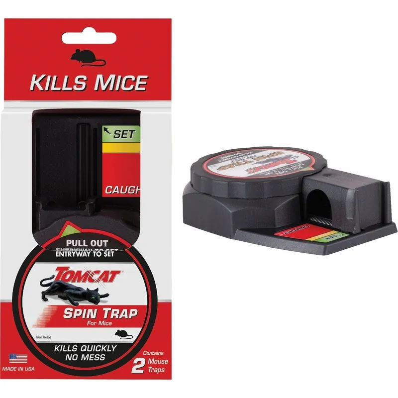 Tomcat 0362110 Spin Trap Mechanical Mouse Trap (2-Pack)