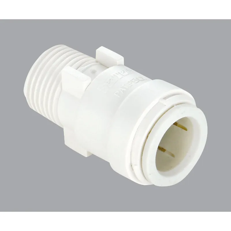 Watts 3501-1412 Aqualock 3/4 In. CTS x 3/4 In. MPT Quick Connect Plastic Connector