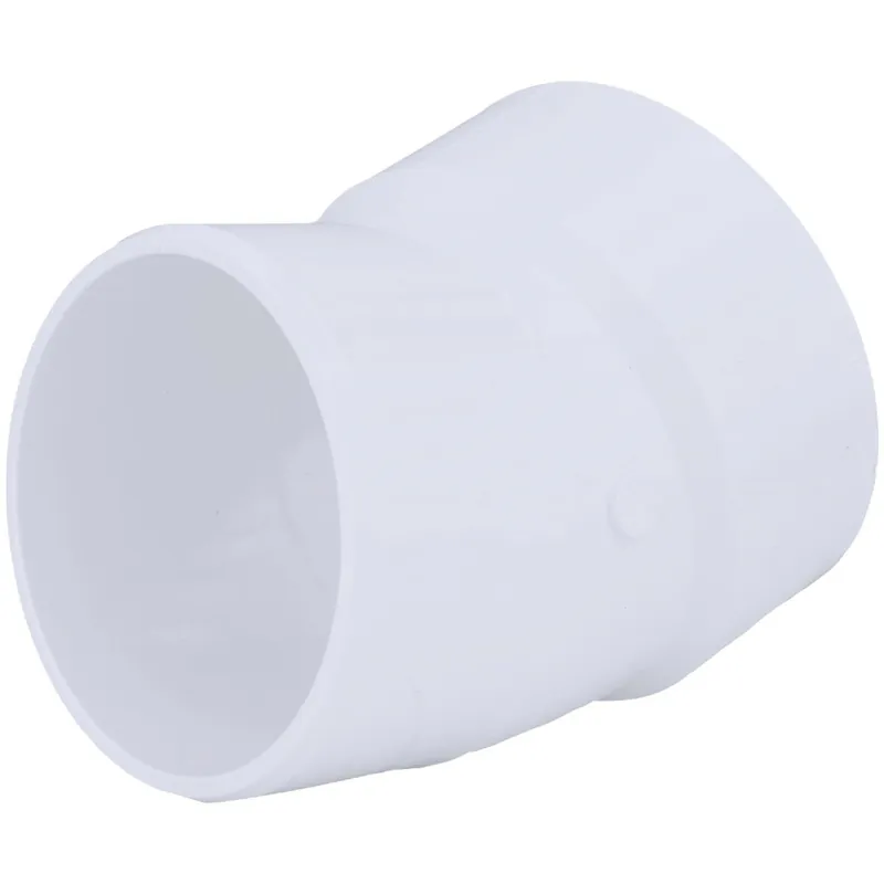 Charlotte Pipe PVC003261200HA 4 In. Schedule 40 22-1/2 Deg. DWV PVC Street Elbow (1/16 Bend)