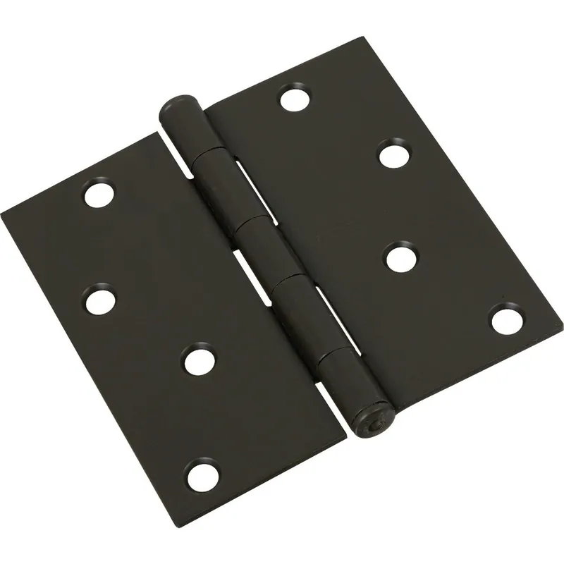 National N830204 4 In. Square Oil Rubbed Bronze Door Hinge