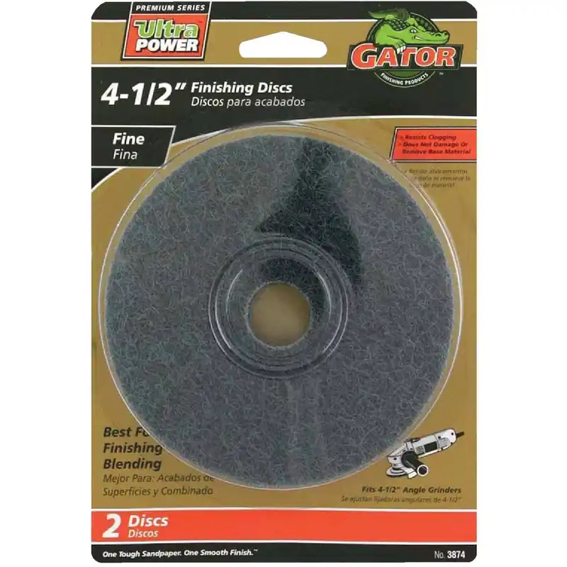 Gator 3874 Fine Fiber Disc 4-1/2 In. (2-Pack) Replacement MPN