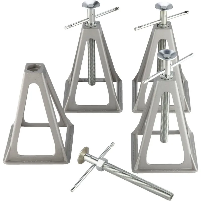 Camco 44560 Camco Olympian 6000 Lb. Topwind Stabilizing Trailer Jack (4-Pack)