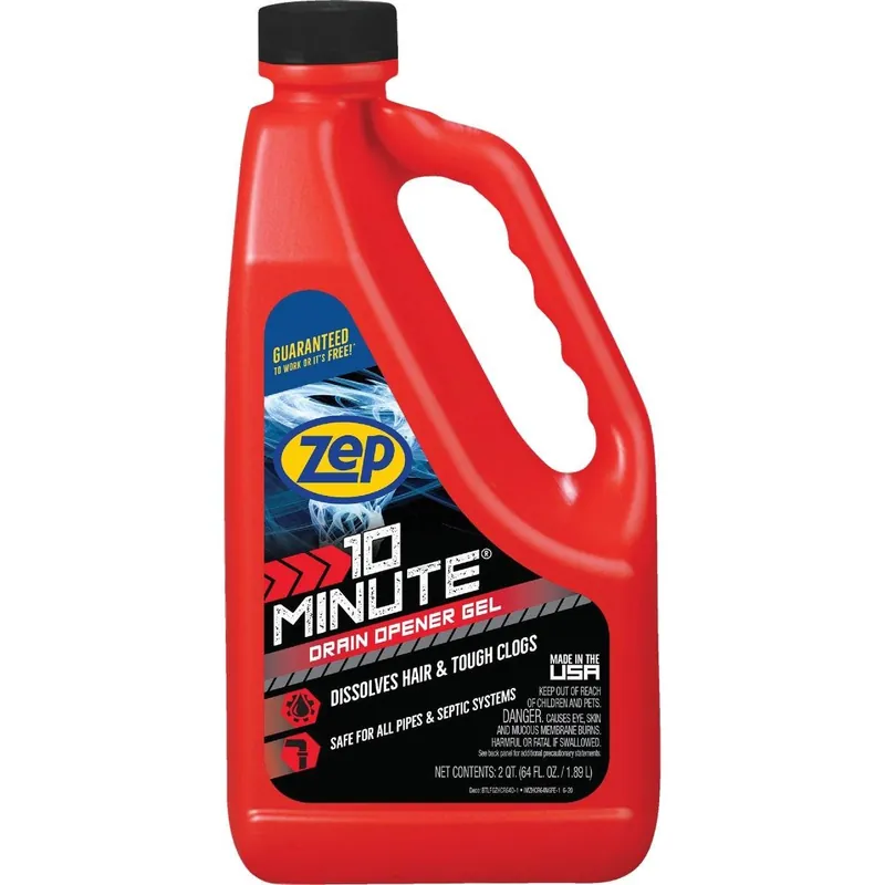 Zep ZHCR64NG6 Gel 10 Minute Drain Cleaner 64 Oz. Replacement MPN