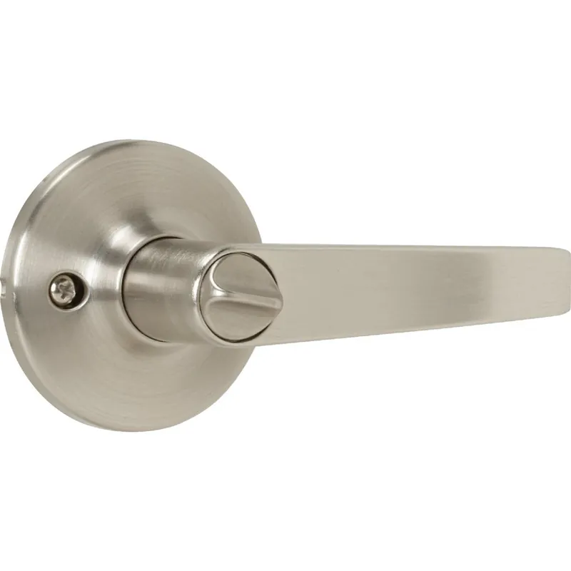 Steel Pro LHX201B Steel Pro Brushed Nickel Straight Privacy Door Lever