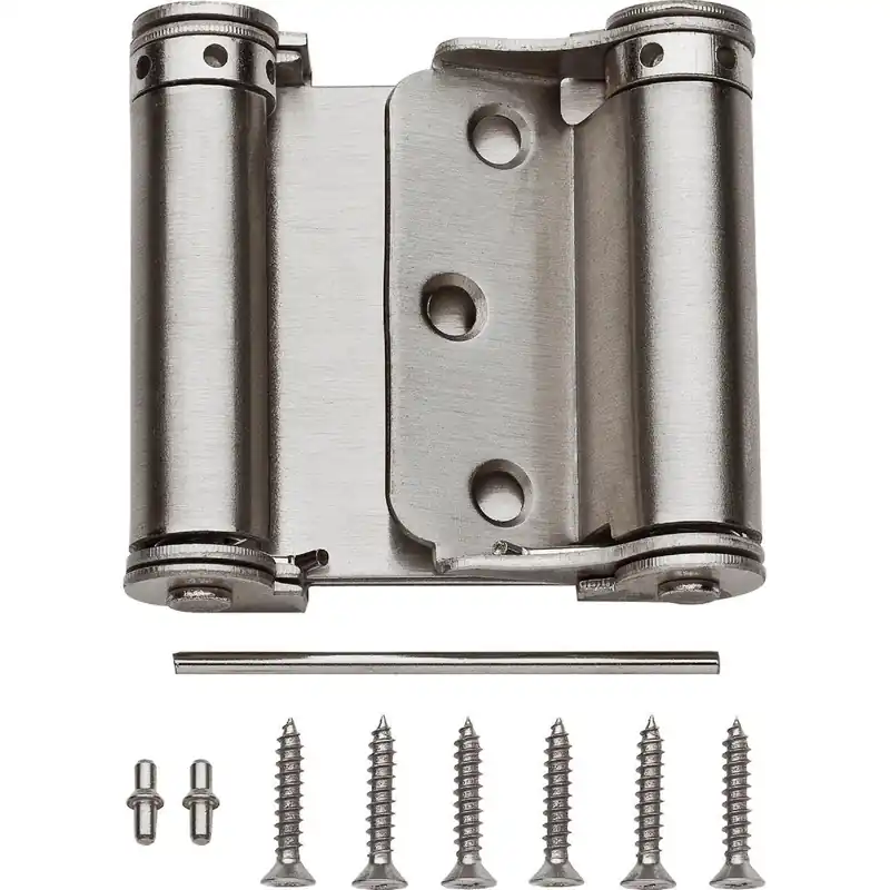 National N100051 3 In. Satin Nickel Double-Acting Spring Door Hinge