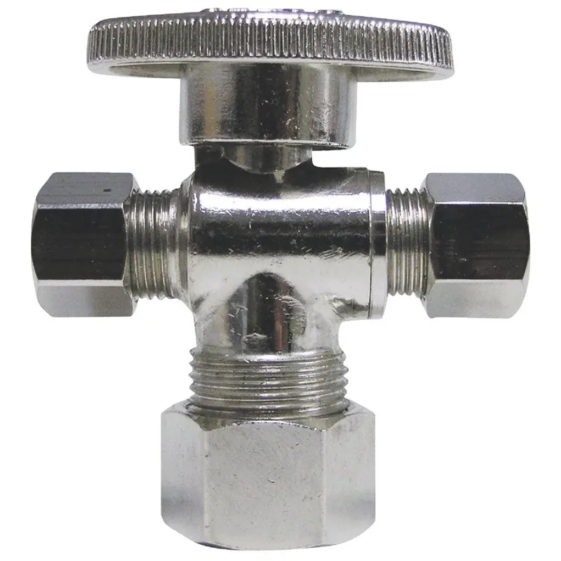 ProLine 194-321HC Brass Cross Valve 5/8 In. OD x 3/8 In. C x 1/4 In. C