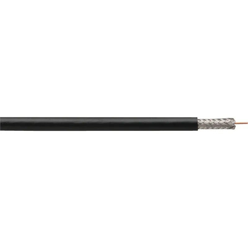 Coleman Cable 920084608 Black Dual Shielded RG6 Coaxial Cable 1000 Ft