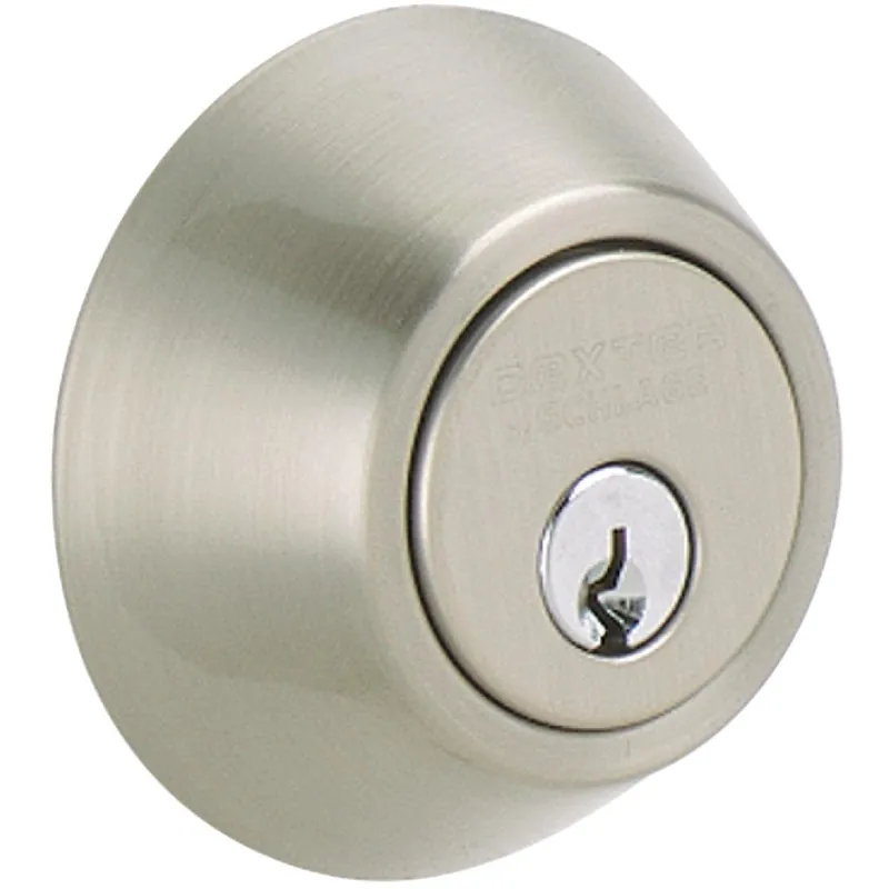 Schlage JD60V619 Dexter Satin Nickel Single Cylinder Deadbolt