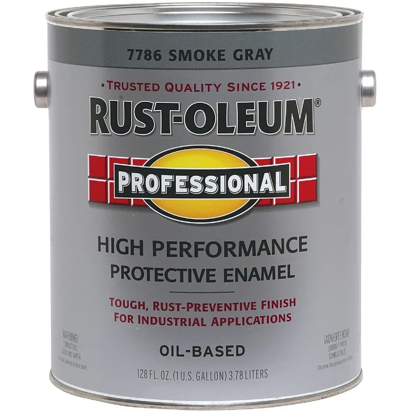 Rust-Oleum 7786402 Oil Based Gloss Protective Rust Control Enamel Smoke Gray 1 Gal.