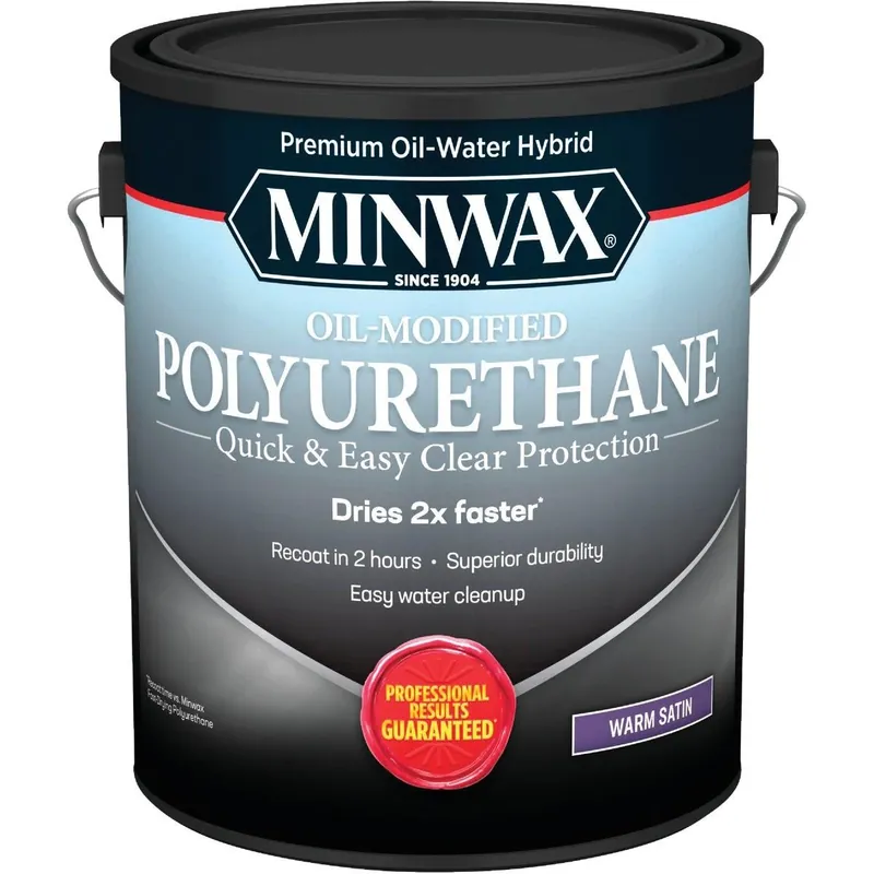 Minwax 710330000 Satin Water Based Oil-Modified Interior Polyurethane 1 Gal.