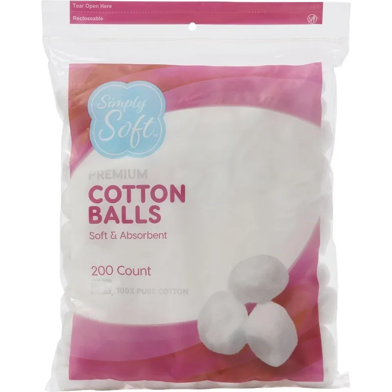 Simply Soft RSS10003 Jumbo Cotton Balls 200-Count