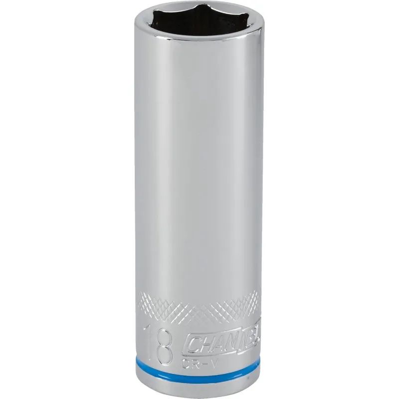 Channellock 351336 1/2 In. Drive 18 mm 6-Point Deep Metric Socket