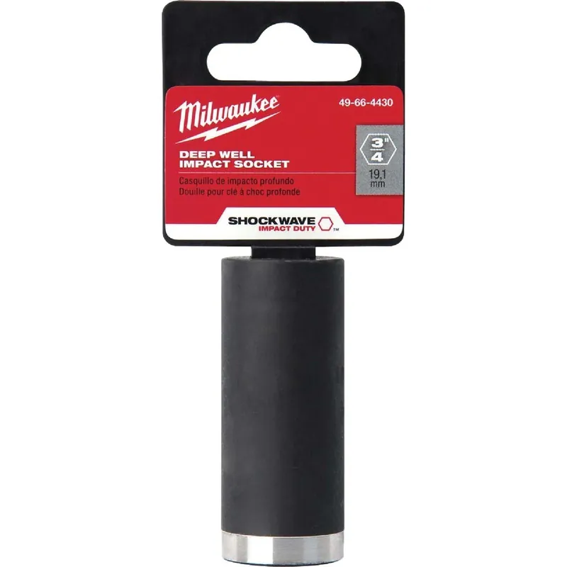 Milwaukee 49-66-6123 Drive 5/8 In. 6-Point Deep Standard Impact Socket
