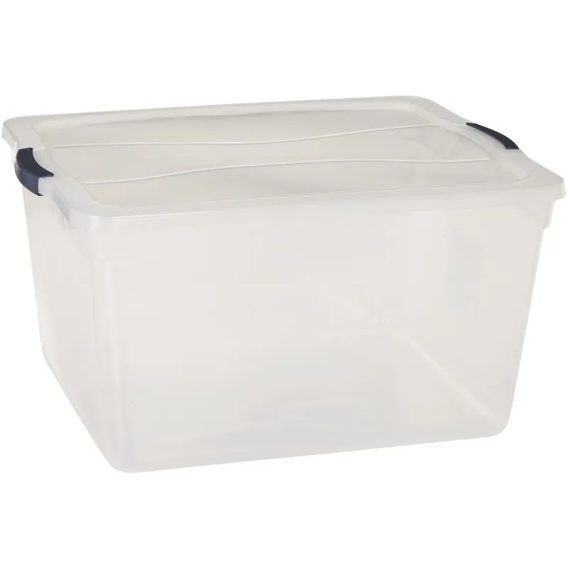 Rubbermaid RMCC710000 Cleverstore Clear Tote 71 Qt