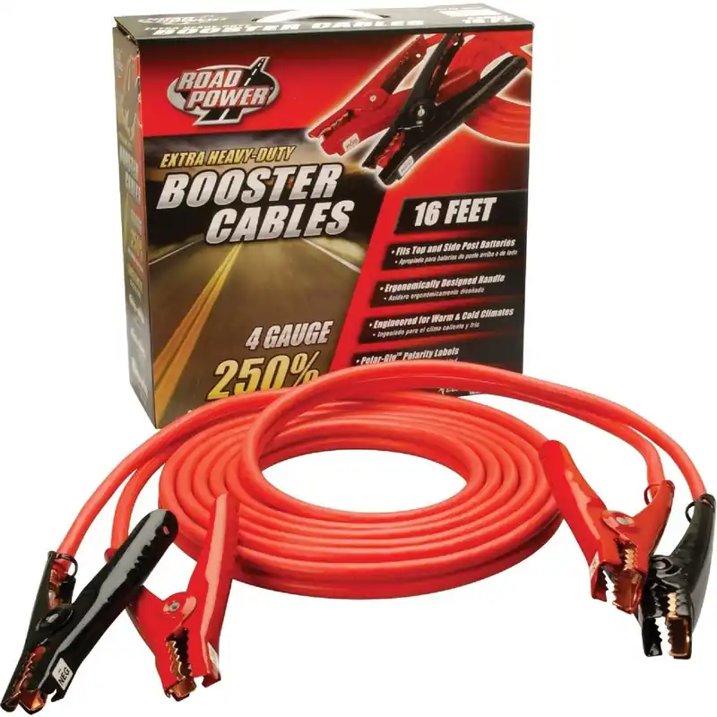 Road Power 86660104 16' 4 Gauge 400 Amp Booster Cable