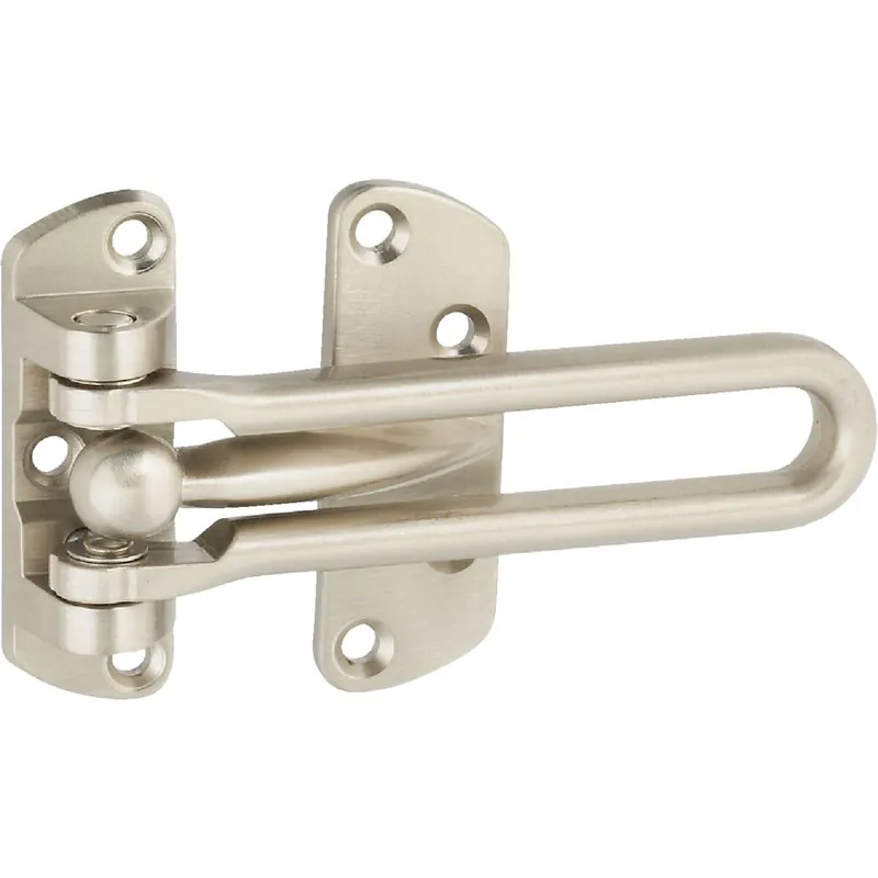 National N335984 Satin Nickel Decorative Door Security Guard