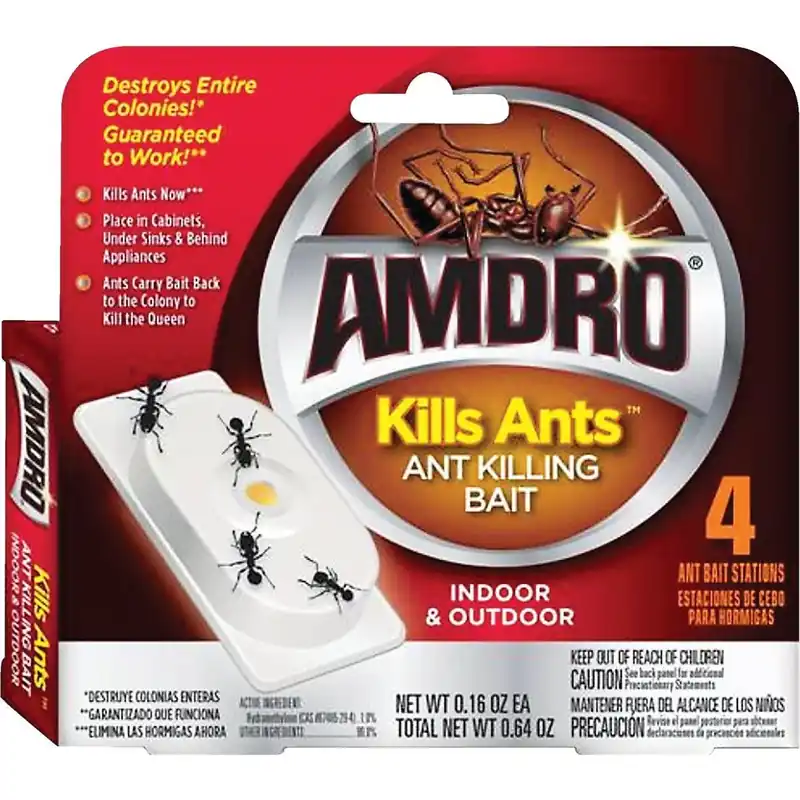 Amdro 100531827 Solid Ant Bait Station 0.64 Oz 4-Pack