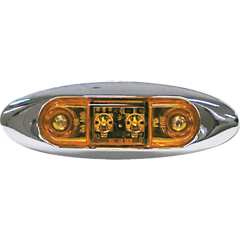Peterson V168XA Rectangle 16 V. Amber Clearance Light
