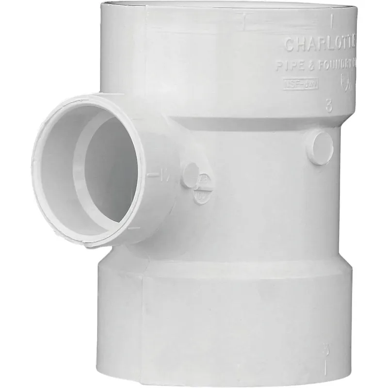 Charlotte Pipe PVC004011200HA Reducing Sanitary PVC Tee