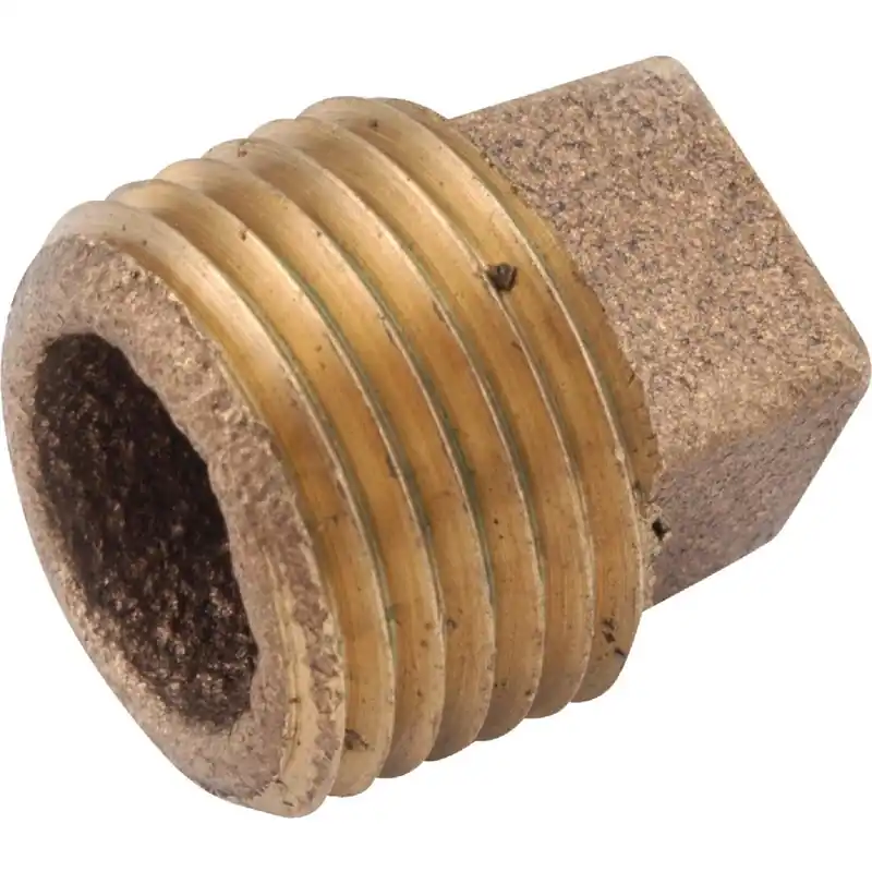 Anderson Metals 738109-12 3/4 In. Red Brass Threaded Cored Pipe Plug