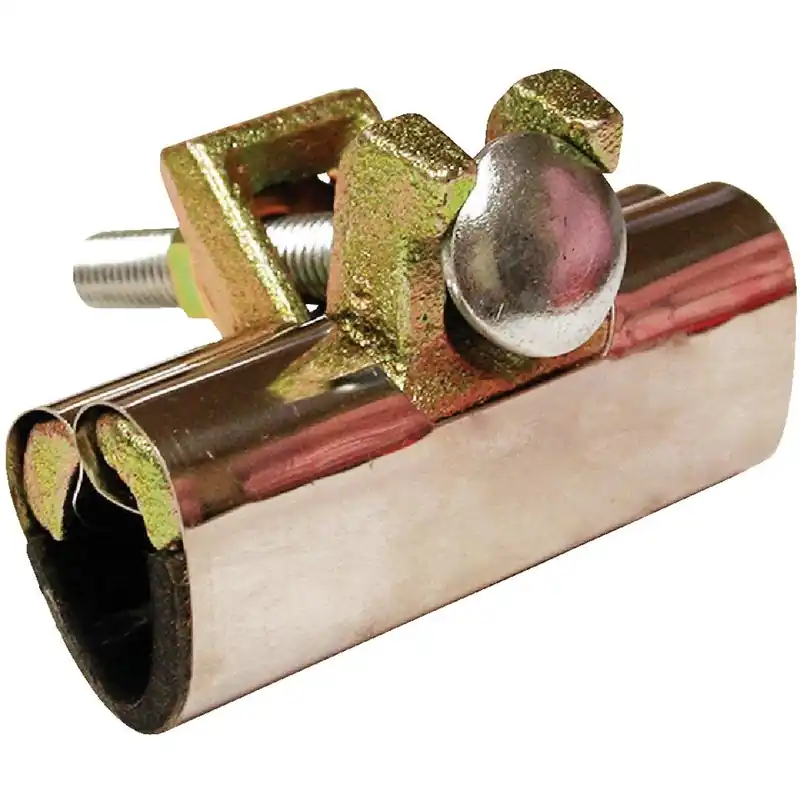 Jones Stephens R30-375 3/8 In. Stainless Steel Repair Clamp 1 Bolt Installation