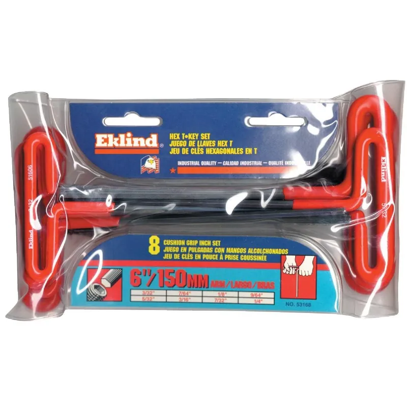 Eklind 53168 8 pc T-handle Hex Set