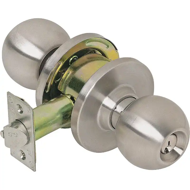Tell CL100006 Stainless Steel Storeroom Door Knob Lockset