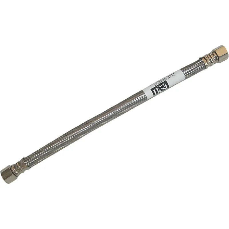 B&K 496-031 3/8 In. C x 3/8 In. C x 12 In. L Stainless Steel Faucet Connector
