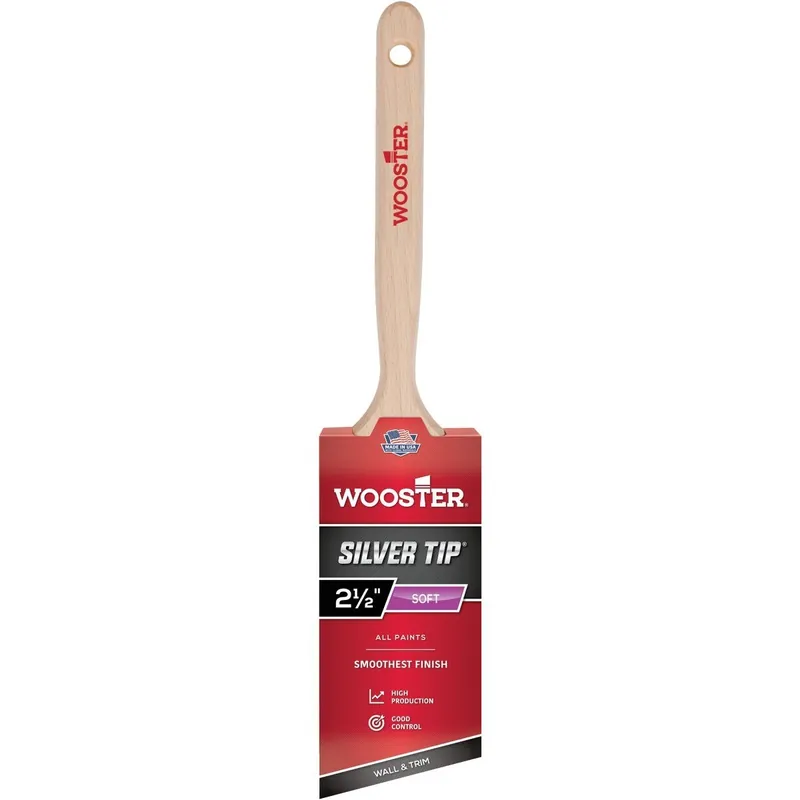 Wooster Brush 5221-21/2 Wooster SILVER TIP 2-1/2 In. Chisel Trim Angle Sash Paint Brush