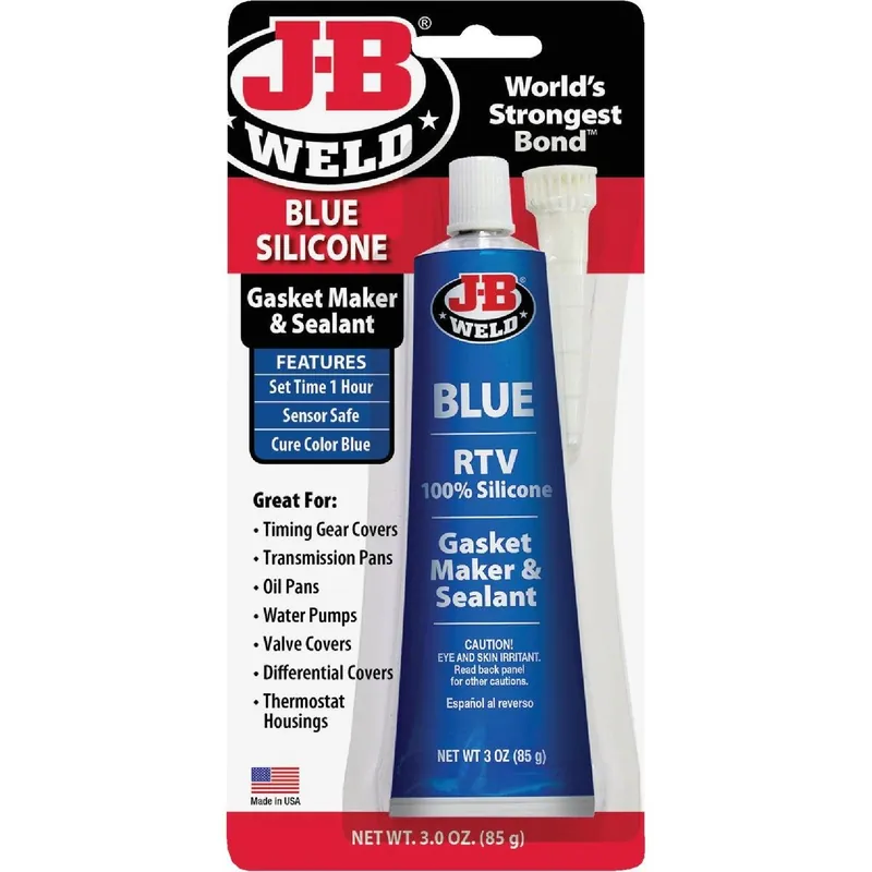 J-B Weld 31316 3 Oz. Blue RTV Silicone Gasket & Sealant